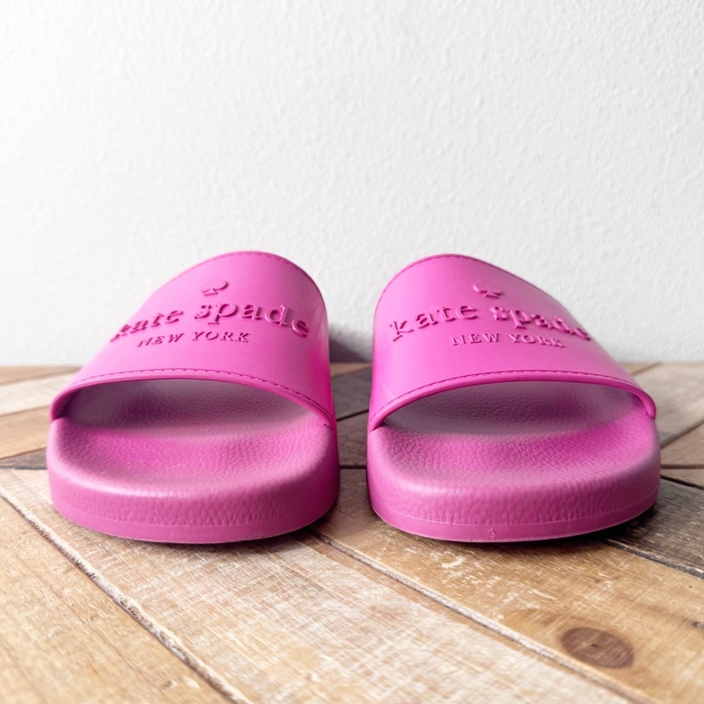 Kate Spade Sunny Pink Slide Sandals - Picture 3 of 11